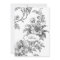 Elegant Engraved B&W Floral w/Name or Monogram