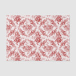 Elegant Engraved Red and White Floral Toile Tissue Paper<br><div class="desc">Elegant vintage inspired engraved deep red floral toile pattern featuring roses,  vines and scrolls on a white background.</div>