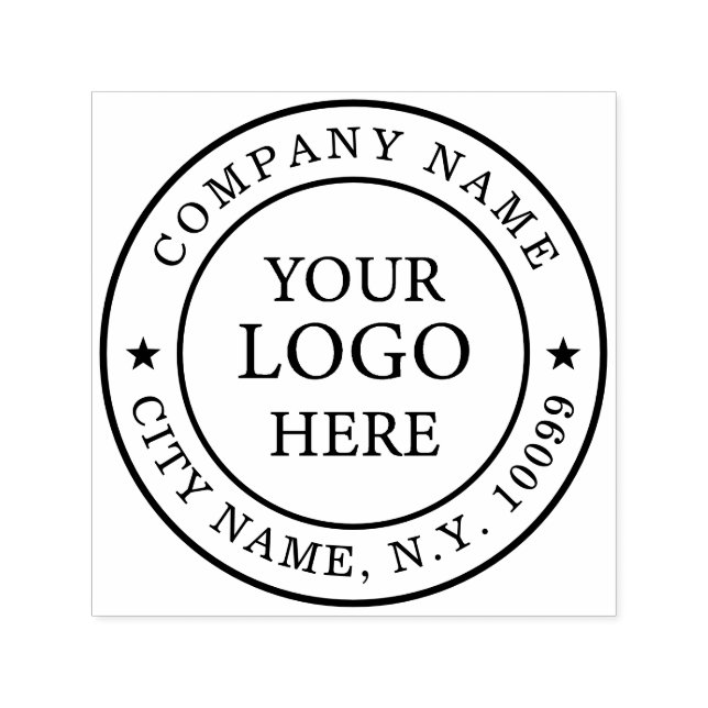 Elegant Enterprise Logo Self-inking Stamp (Design)
