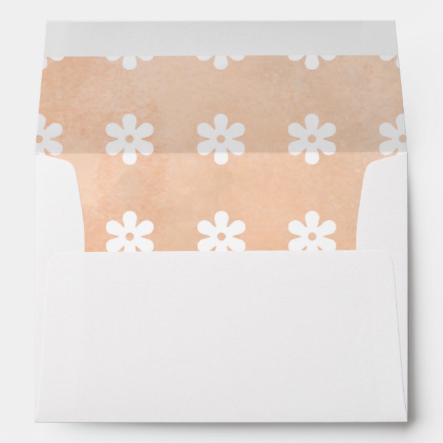 Elegant Envelope with Interior Floral Design (Back (Bottom))