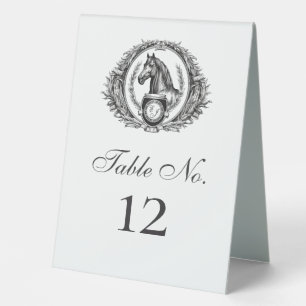 Elegant Equestrian Horse Monogram Crest Wedding