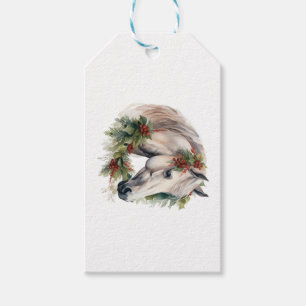 Elegant Equine Christmas Gift Tags