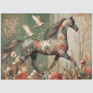 Elegant Equine, Horse, Decoupage, Tissue Paper