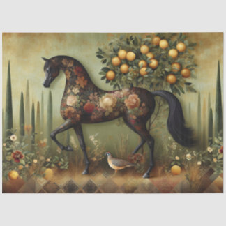 Elegant Equine, Horse, Decoupage Tissue Paper