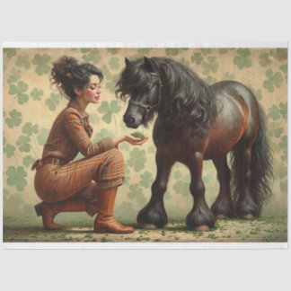 Elegant Equine, Horse, Decoupage Tissue Paper
