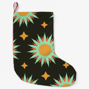 Elegant esoteric shapes seamless pattern art. alch small christmas stocking