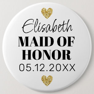 Élégant et Simple Pour Demoiselle D'Honneur 6 Cm Round Badge