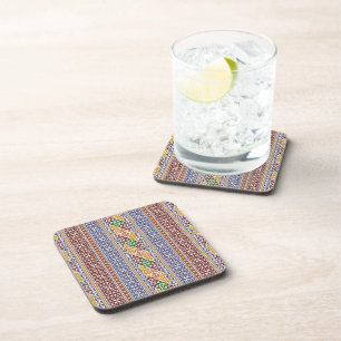 elegant ethnic pattern coaster