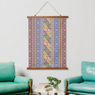 elegant ethnic pattern hanging tapestry