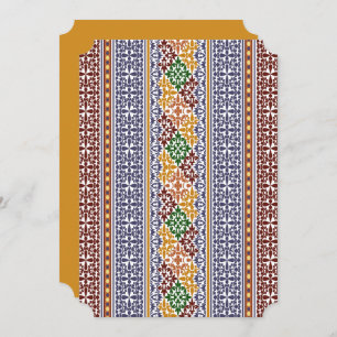 elegant ethnic pattern   invitation