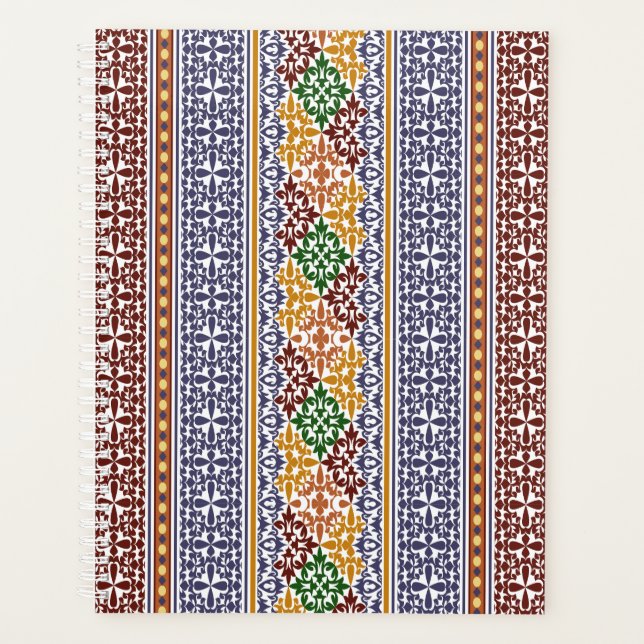 elegant ethnic pattern  planner (Front)