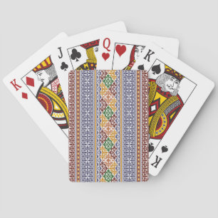 elegant ethnic pattern playing cards