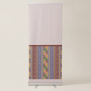 elegant ethnic pattern retractable banner