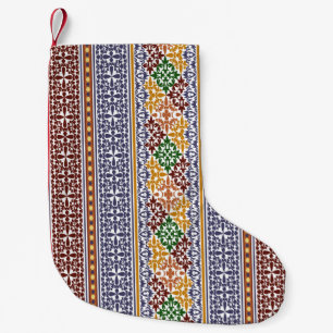 elegant ethnic pattern  small christmas stocking