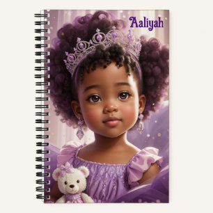 Elegant Ethnic Purple Princess Notebook