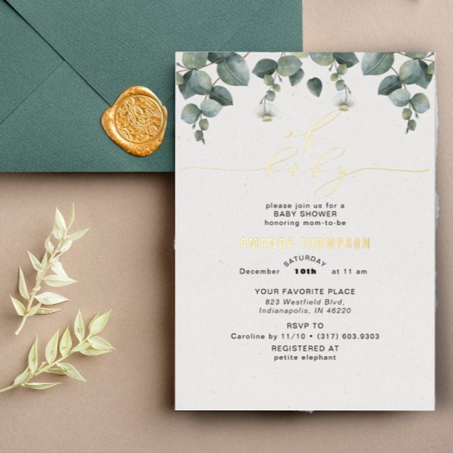 Elegant Eucalyptus Baby Shower (Creator Uploaded)