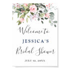 Elegant Eucalyptus Blush Roses Bridal Shower