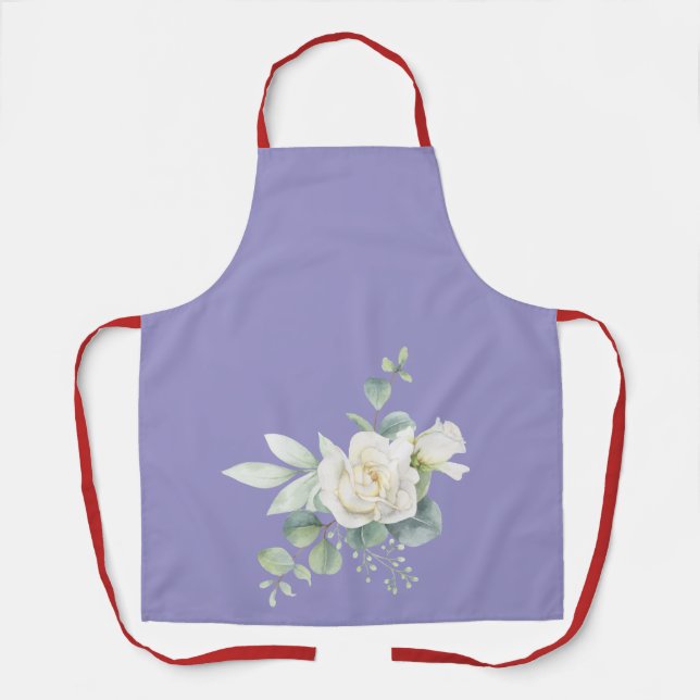 Elegant eucalyptus botanical All-Over Print Apron (Front)
