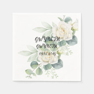 Elegant eucalyptus botanical photo Paper Napkin