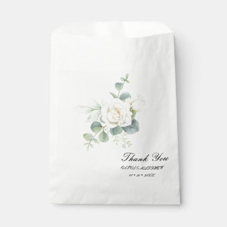 Elegant eucalyptus botanical Summer Wedding Favour Bags