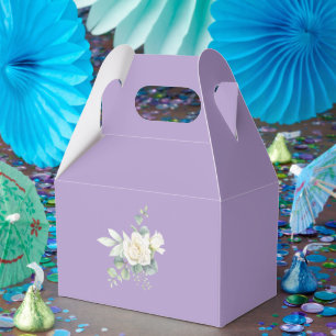 Elegant eucalyptus botanical Summer Wedding Favour Box