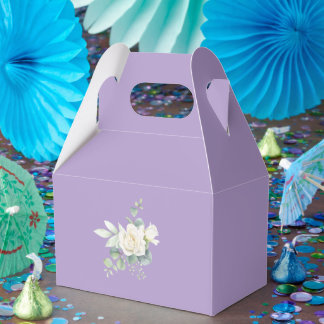 Elegant eucalyptus botanical Summer Wedding Favour Box