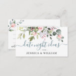 Elegant Eucalyptus Bridal Shower Date Night Idea A Advice Card<br><div class="desc">Elegant Eucalyptus Bridal Shower Date Night Idea Advice Card.</div>