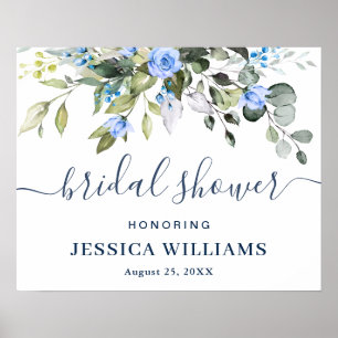 Elegant Eucalyptus BRIDAL SHOWER Welcome Sign
