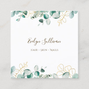 Elegant eucalyptus business card