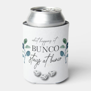 Elegant Eucalyptus Dice Bunco Can Cooler