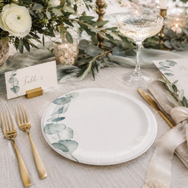 Elegant Eucalyptus Dinner Plate Coastal (Creator Uploaded)