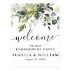 Elegant Eucalyptus ENGAGEMENT PARTY Welcome Sign