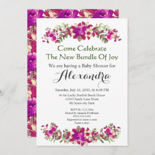 Elegant Eucalyptus Floral Baby Shower invitation