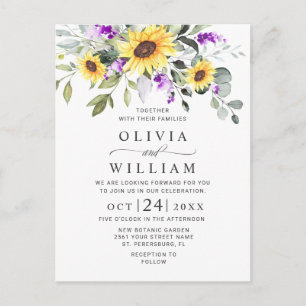 Elegant Eucalyptus Floral Wedding Invitation Card