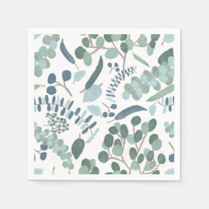 Elegant Eucalyptus Foliage Greenery Napkin