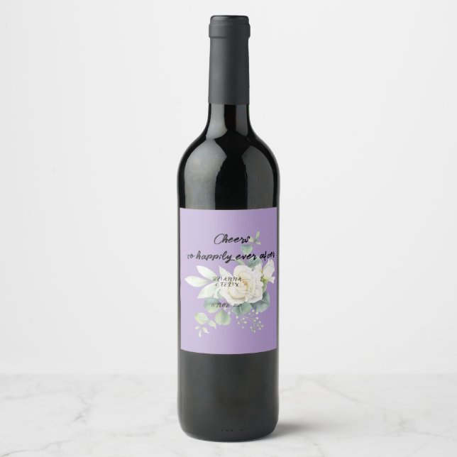 Elegant eucalyptus Food and Beverage Label Set (Front)