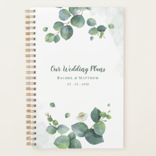 Elegant Eucalyptus Greenery Botanical Wedding Planner