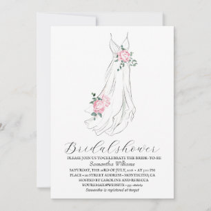 Elegant Eucalyptus Greenery Bridal Shower Invitation