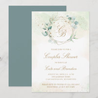 Elegant Eucalyptus Greenery Couples Baby Shower