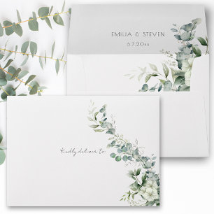 Elegant Eucalyptus Greenery Envelope