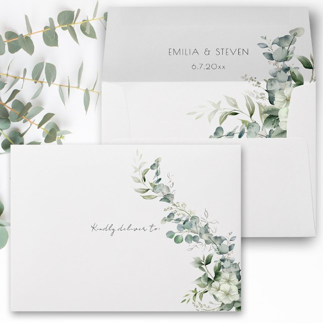 Elegant Eucalyptus Greenery Envelope (Creator Uploaded)