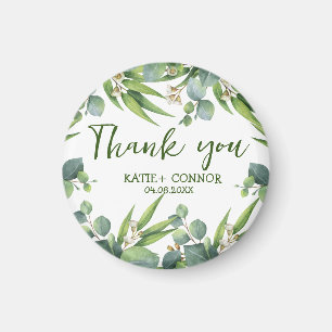 Elegant Eucalyptus Greenery Favor Thank You Magnet