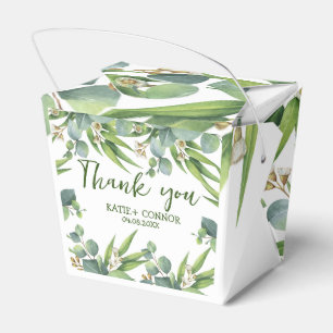 Elegant Eucalyptus Greenery Favour Thank You Box