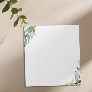 Elegant Eucalyptus Greenery Notepad