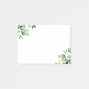 Elegant Eucalyptus Greenery Post-it Notes