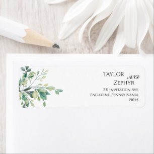 Elegant Eucalyptus Greenery  RSVP Return Address