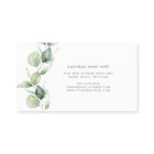 Elegant Eucalyptus Greenery Script Beauty Salon