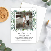 Elegant Eucalyptus Greenery Wedding Photo