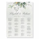 Elegant Eucalyptus Greenery Wedding Seating Chart