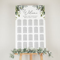Elegant Eucalyptus Greenery Wedding Seating Chart